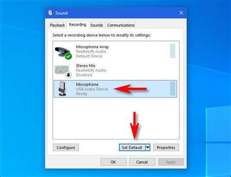 How To Select The Default Microphone In Windows Ded