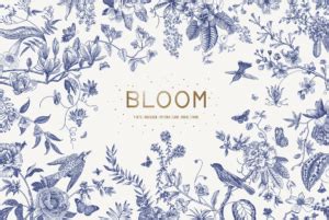 Bloom Chinoiserie Inspired B W Siteoutsite