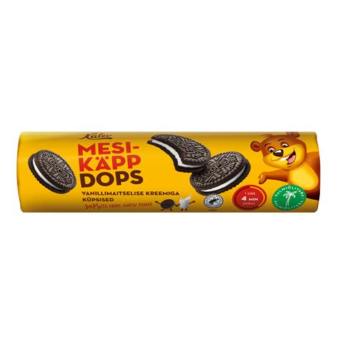 Mesik Pp Dops Chocolate Flavoured Biscuits With Vanilla Cream Filling