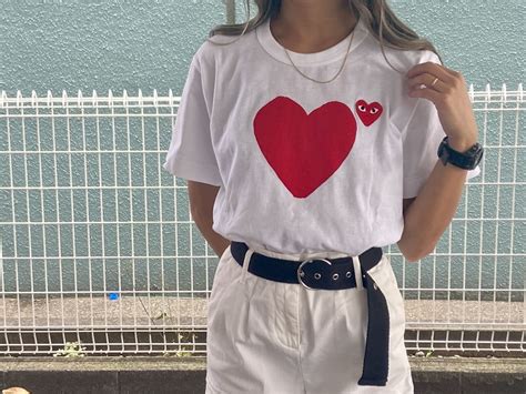 ライン Comme Garcons Comme Des Garcons ハート ロゴ Tシャツの通販 By Minali｜コムデギャルソン