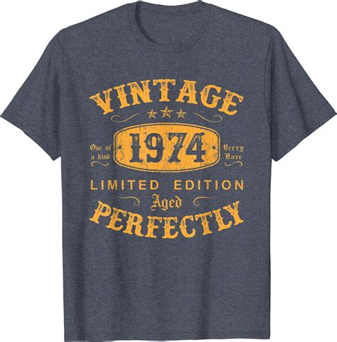 49 Year Old Vintage 1974 Shirt Limited Edition 49th Birthday T Shirt