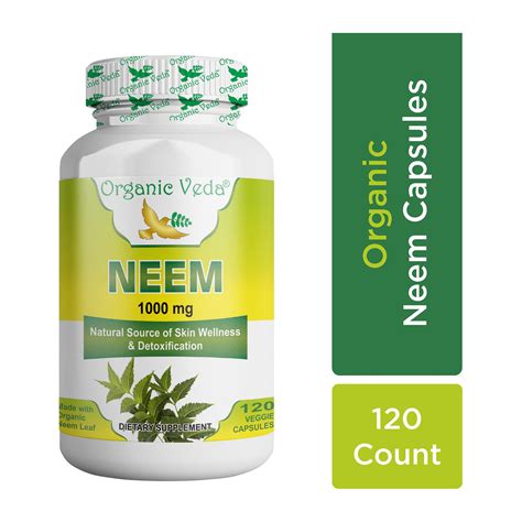 Neem Leaf Capsules 100% Pure – Organicveda.sg