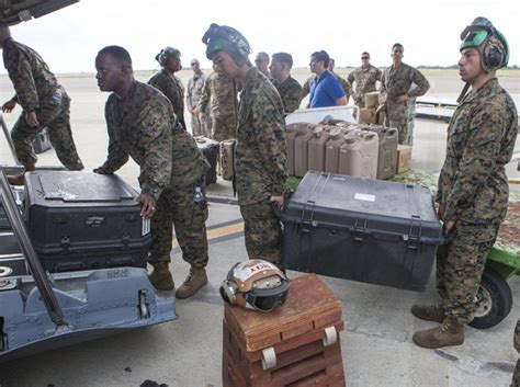 Marines Soldiers Arrive In Haiti As Navy Ships Prepare For Potential