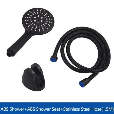 Sanitaire Salle De Bain Pommeau De Douche De Luxe Noir Mat Fonctions