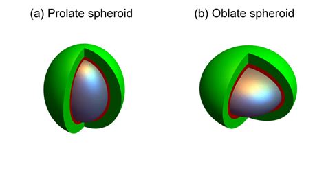 (a) Prolate spheroid (b) Oblate spheroid. The anoxic central core in ...