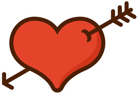 Valentine Heart Arrow Png Transparent Image Png Mart