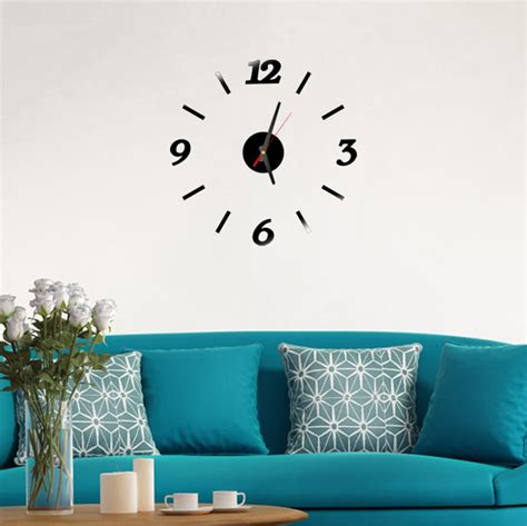 Reloj de pared moderno DIY 3D para sala de estar decoración para el