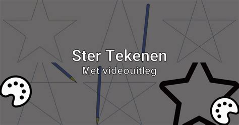 Ster Tekenen Met Videouitleg