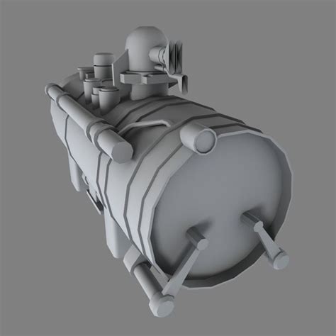 3d sci-fi shield generator b model