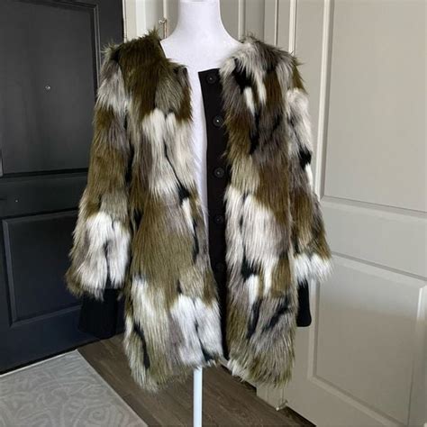 New Anthro Evita Faux Fur Aviator Jacket Munimoro Gob Pe