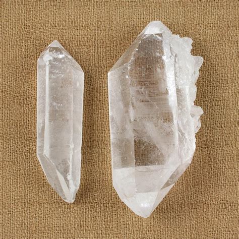 Brazilian Clear Quartz Natural Double Terminated Crystals