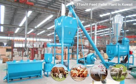 800 1000kgh Cattle Feed Pellet Making Plant In Kuwait