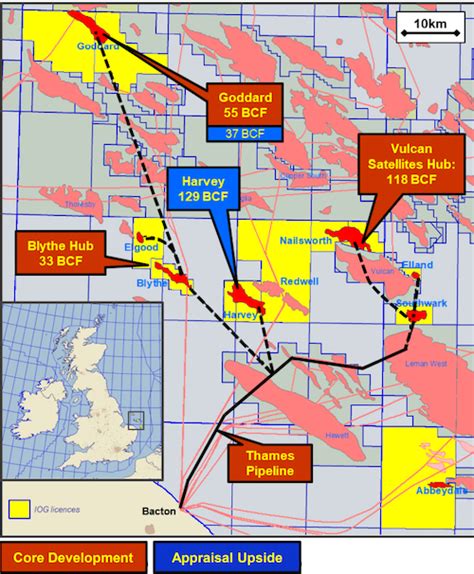 North Sea Oil And Gas Fields Map