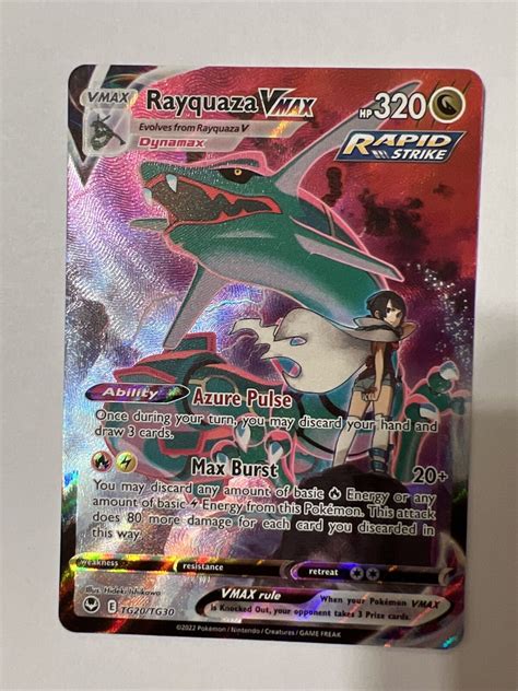 Rayquaza Vmax Tg20tg30 Silver Tempest Trainer Gallery Pokemon Tcg