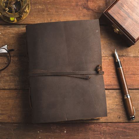 Vintage Leather Journal - Book of Shadows Journal | NomadCraftsCo ...