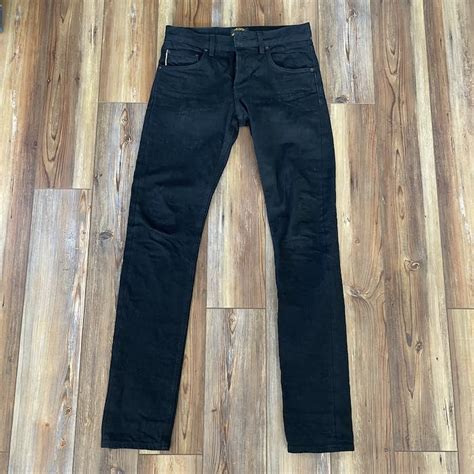 Brave Star Selvage Bravestar Slim Taper 13 5oz Onyx Double Black