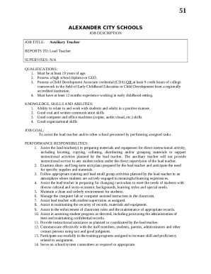 ALEXANDER CITY SCHOOLS Doc Template | pdfFiller