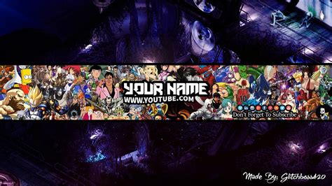 Photoshop Free Hd Gaming Youtube Banner Template Psd Direct