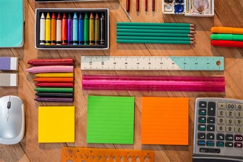 Free Photo Various Types Of Stationery