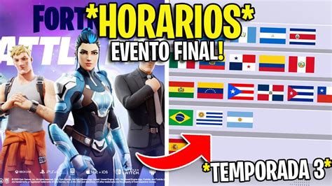 ¿a Que Hora Es El Evento Final De Fortnite Temporada 2 Capitulo 3 ⏰ Horarios Evento Final