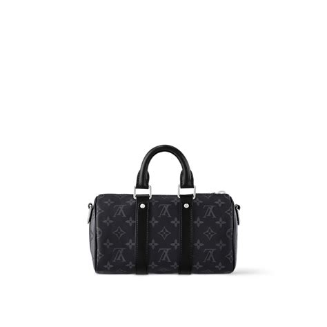 Keepall Bandoulière 25 Monogram Eclipse Canvas Bags Louis Vuitton