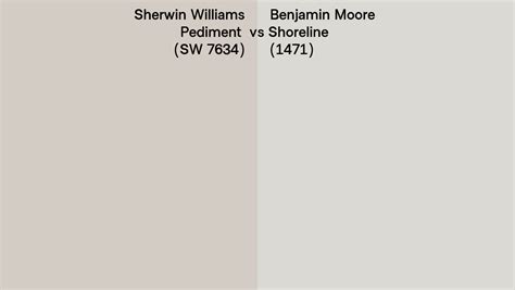 Sherwin Williams Pediment SW 7634 Vs Benjamin Moore Shoreline 1471