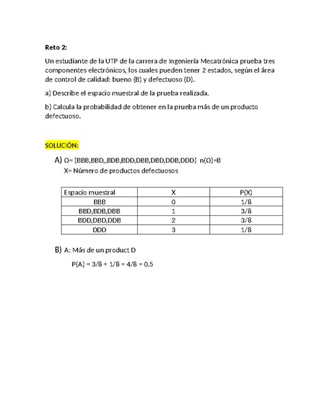 Estadística descriptiva ejercicio reto 02 Reto 2 Un estudiante de