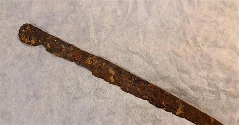 Bauernwehr Peasant Knife Mid 16th Century Ce Germany Found In A Clay Floor Of A Period