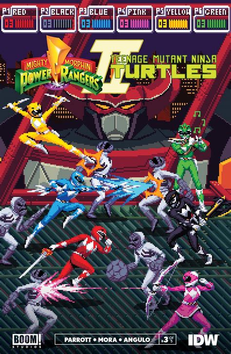 Dec Mmpr Tmnt Ii Of Cvr C Mmpr Var Sanches Previews World