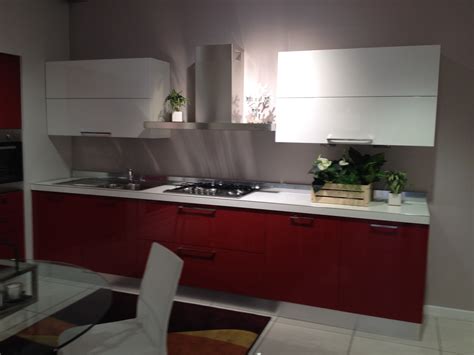 Scavolini Cucina Sax Moderna Laccato Lucido Rossa Cucine A Prezzi