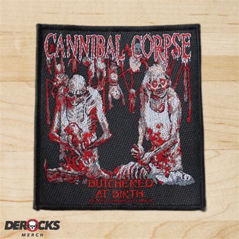 Jual Woven Patch CANNIBAL CORPSE BUTCHERED AT BIRTH Shopee Indonesia