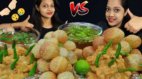 Eating Show 100X SPICY PANI PURI GOLGAPPA PUCHKA CHALLENGE IN 5 MIN