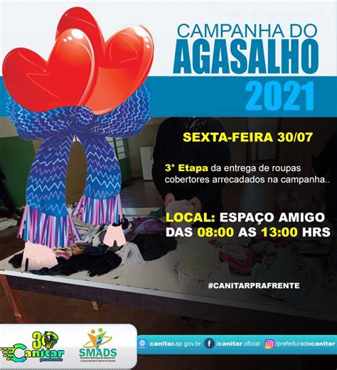 Not Cia Campanha Do Agasalho Prefeitura Municipal De Canitar