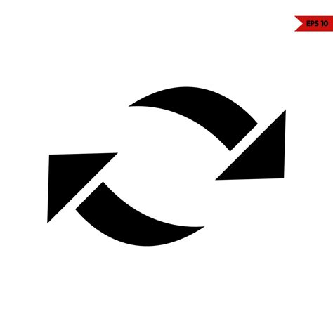Arrow Glyph Icon 24755590 Vector Art At Vecteezy