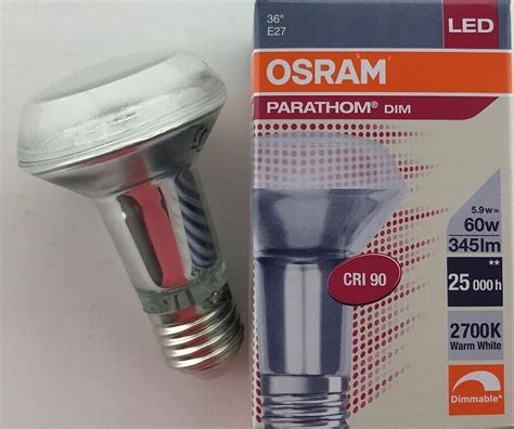 OSRAM PARATHOM LED R63 5 9W WARM WHITE E27 DIMMABLE 36 DEGREE R64 EBay