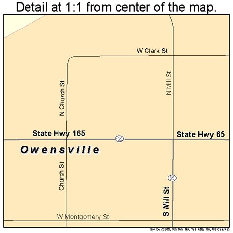 Owensville Indiana Street Map 1857528