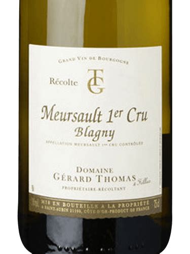 Domaine Gérard Thomas Meursault 1er Cru Blagny Vivino US