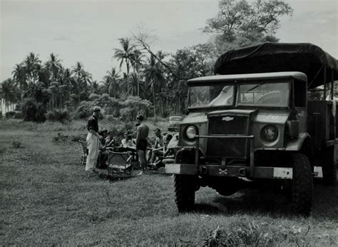 OLD INDONESIAN VEHICLES: Dutch Soldiers on a Vacation in Cilincing Beach