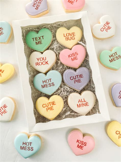 How To Make Valentine S Conversation Heart Cookies Summer S Sweet Shoppe