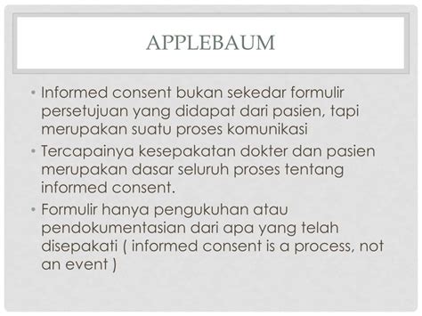 Ppt Informed Consent Persetujuan Tindakan Medik Powerpoint