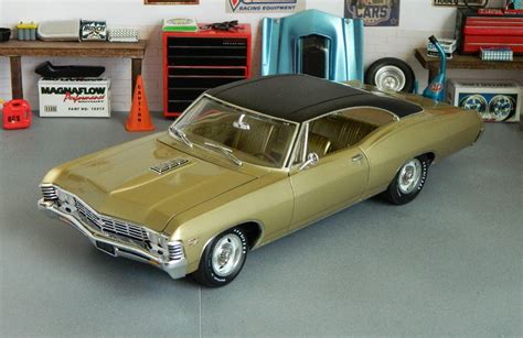 1967 Chevy Impala SS Stock Plastic Model Car Kit 1 25 Scale