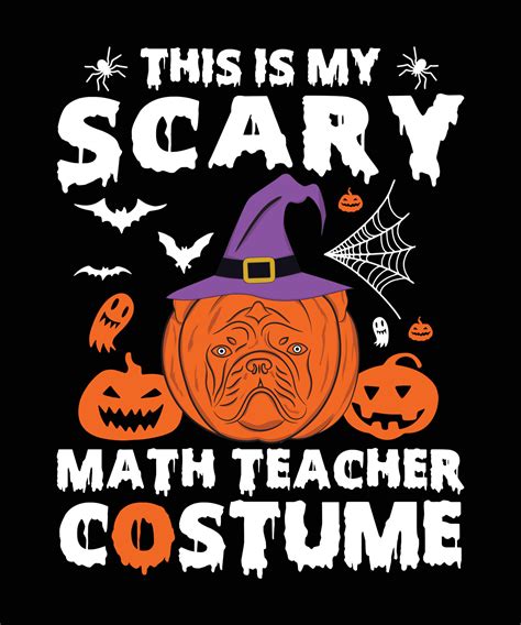 This Is My Scary Math Teacher Costume 16201762 Vector Art At Vecteezy