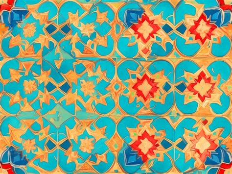 Premium Photo Design A Seamless Pattern Inspired By Moroccan Tilesa