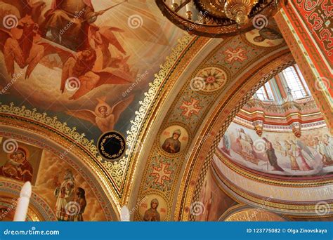 Arch Inside the Cathedral of Christ the Saviour. Moscow. 12.07.2010 ...