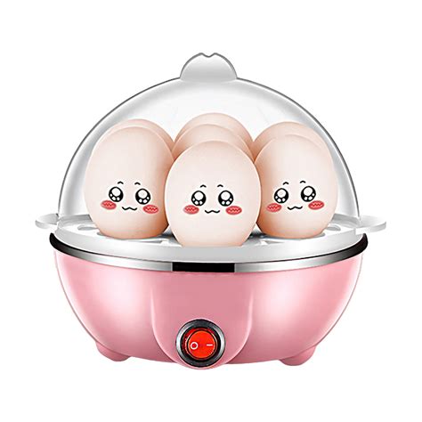 Egg Cooker 7 Egg Capacity Hard Boiled Egg Cooker Dry Electric Egg Boiler With 40ml Measuring