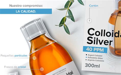 Plata Coloidal Pr Mium L Quido Sin Sabor Ml Ppm Ptima