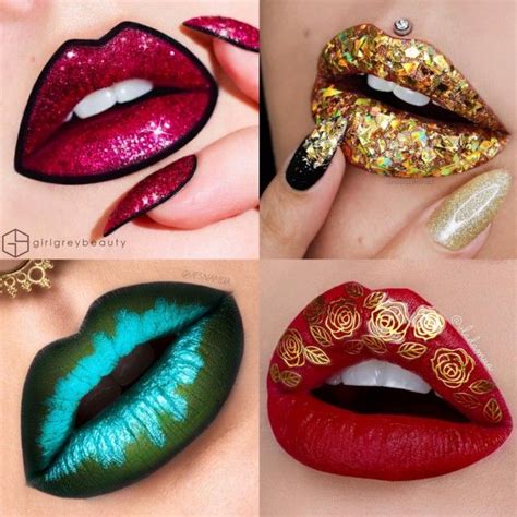 20 Wildly Gorgeous And Creative Lip Art Designs Pampadour Lip Art