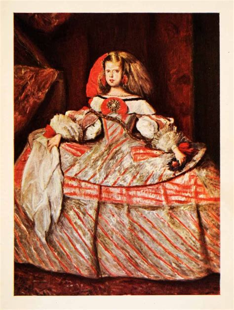 1907 Print Princess Maria Theresa Austria Diego Velazquez Daughter Phi