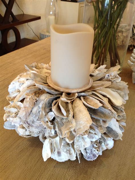 Oyster Shell Candle Holder Excentricities Oyster Shell Crafts