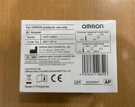 Original Omron AC Adapter HHP CM01 For Blood Pressure Machine Lazada